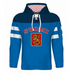 Team Finland Hooded Sweatshirt Dark 4