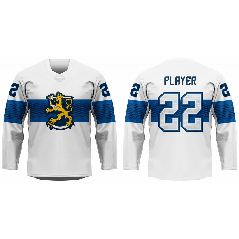 Personalised Finland Ice Hockey World Championships Suomi Hockey Jersey -  White Version LT7 in 2023
