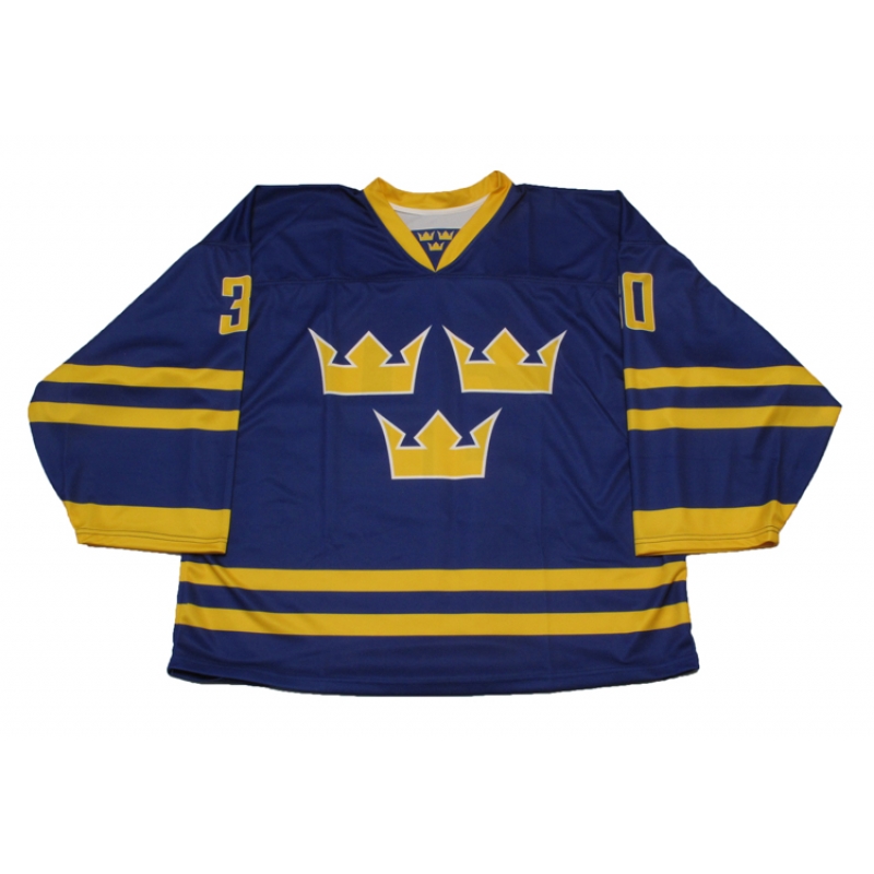 Team Sweden Hockey Jersey H. Lundqvist Dark