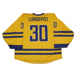 Team Sweden Hockey Jersey H. Lundqvist Light