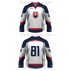 Team Slovakia 2012-13 Hockey Jersey Light