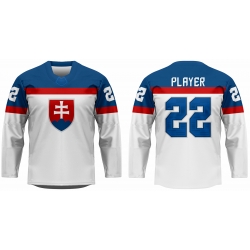 Team Slovakia 2022 Hockey Jersey Light