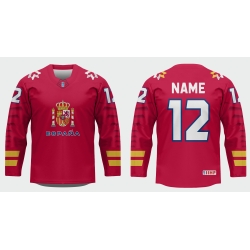 Team Spain Hockey Jersey Red