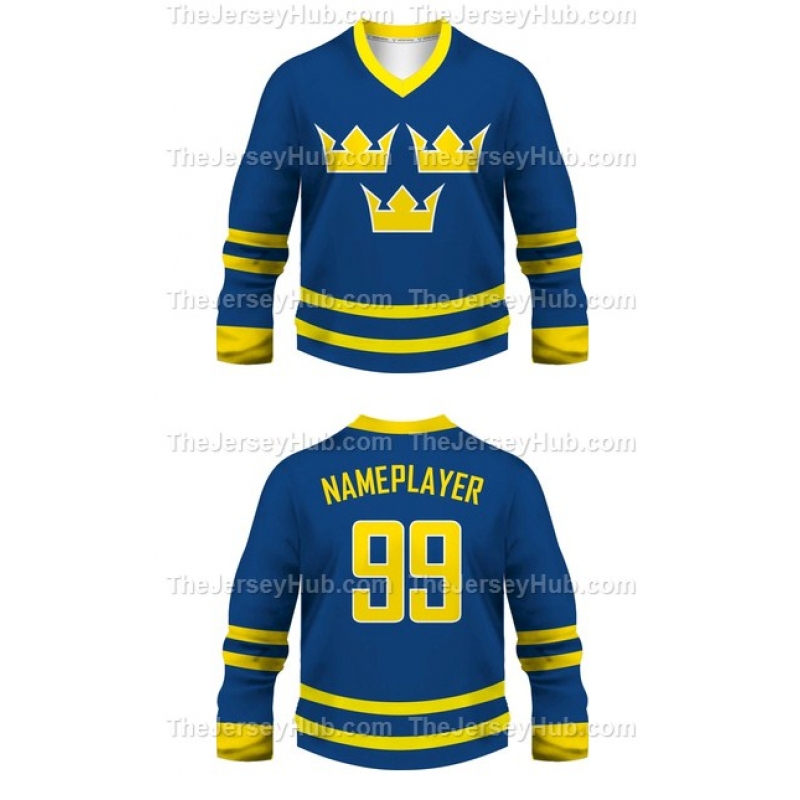 sweden blue hockey jersey