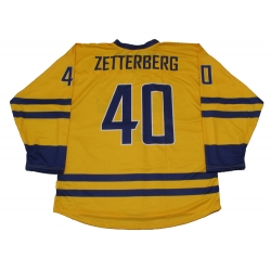 Team Sweden Hockey Jersey H. Zetterberg Light
