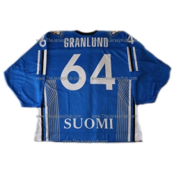 Team Finland Hockey Jersey Mikael Granlund Dark