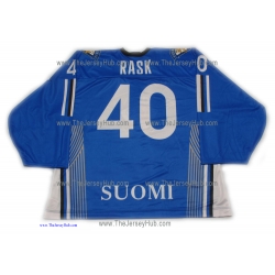 Team Finland Hockey Jersey Tuukka Rask Dark