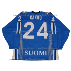 Team Finland Hockey Jersey Kaapo Kakko Dark