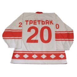 Team USSR 1980 Soviet Russian Goalie Hockey Jersey Tretyak Tretiak Light