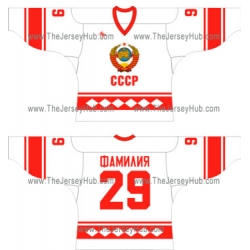 Team USSR 1980 Soviet Russian Hockey Jersey Light