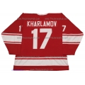 Team USSR 1972 Soviet Russian PRO Hockey Jersey Kharlamov Dark