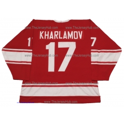 Team USSR 1972 Soviet Russian PRO Hockey Jersey Kharlamov Dark